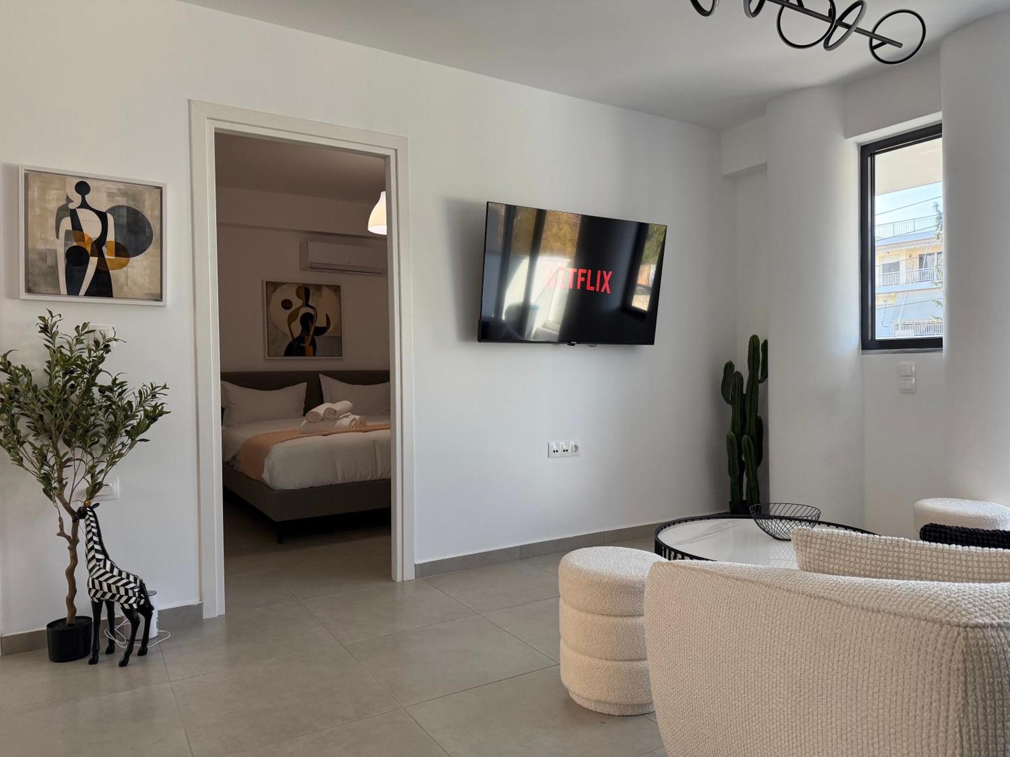 Th0 Futuristic Luxury Two Bedrooms With High-tech Amenities Apartment Athens